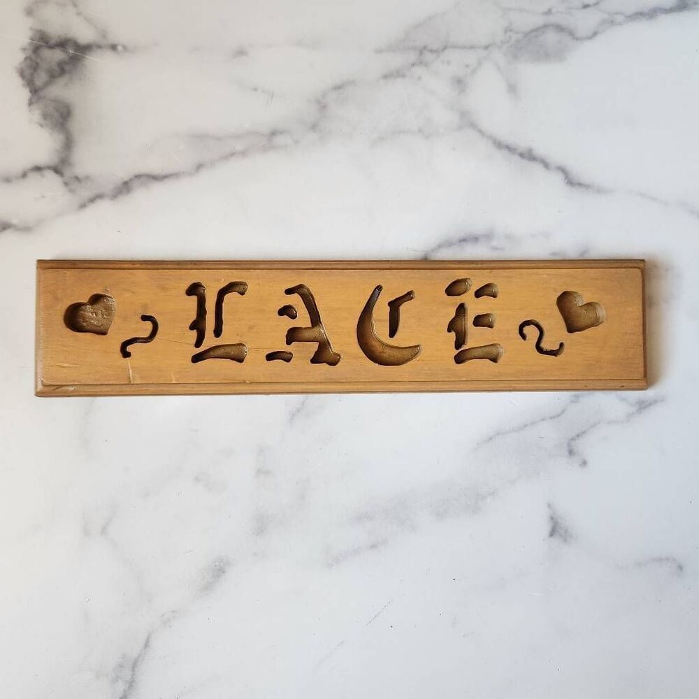 Lace Lacey wooden handmade laser engraved girls room sign gangster Old school le
